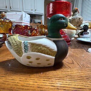 Hand Painted Ceramic Duck